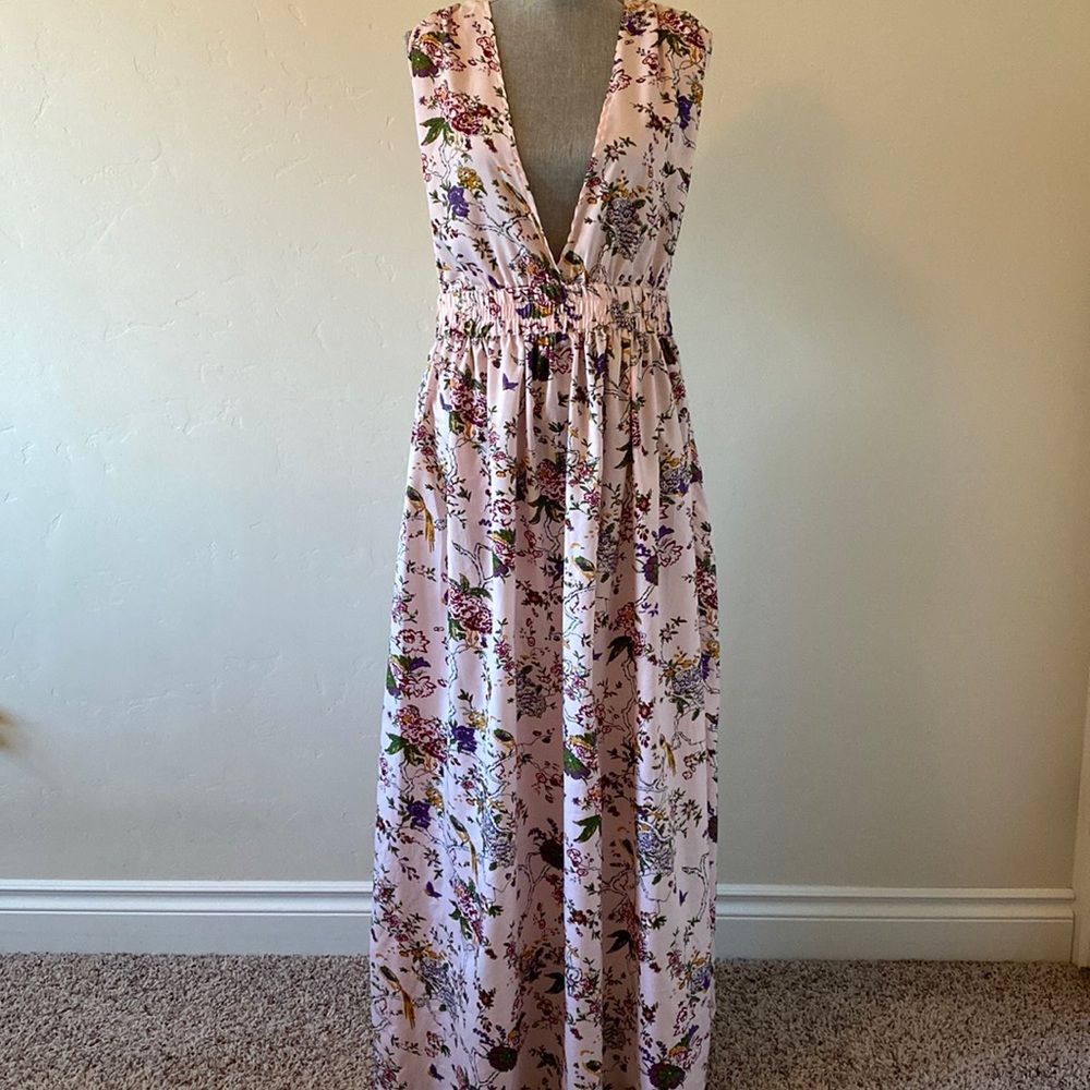 America & Beyond XL maxi CoverUp Dress light pink %100 Polyester